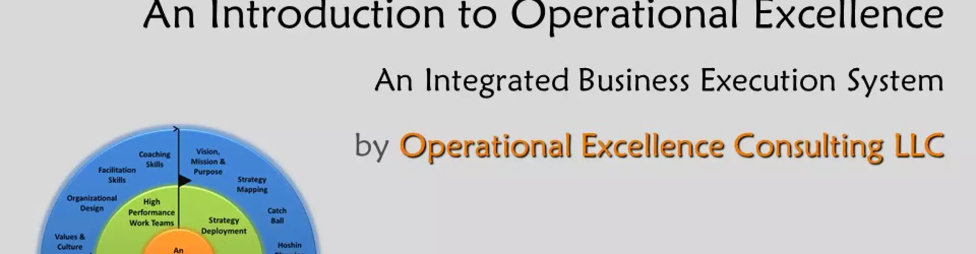 Introduction to Operational Excellence